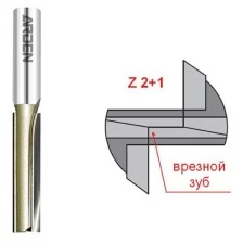 Фреза пазовая прямая по дереву Z2+1 D=16x38x78 S=12 ARDEN 105255