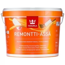 TIKKURILA REMONTTI ASSA краска интерьерная, акрилатная, стойкая к мытью, полуматовая, база A (2,7л)