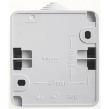 Schneider Electric Переключатель проходной 1-кл. ОП Этюд 10А IP44 10AX сер. SchE BA10-046C