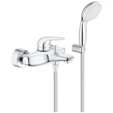 Смеситель для ванны Grohe Eurostyle, с душевым набором, хром 2372930A