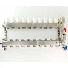 Коллектор для радиаторов 11 контуров в сборе распределительный 1"x3/4" VIEIR