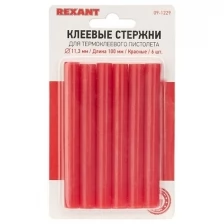 Клеевые стержни REXANT, Ø11 мм, 100 мм, синие, 6 шт., блистер