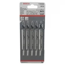 Bosch 5 Пилки лобз.Т308 В, HCS 2608663751