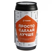 Набор инструментов тундра, подарочный пластиковый кейс "Банка", 13 предметов