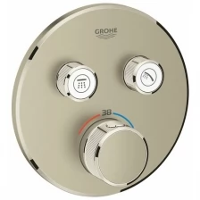 Термостат для встраиваемого монтажа на 2 выхода Grohe Grohtherm SmartControl 29119 EN0 (29119EN0) матовый никель