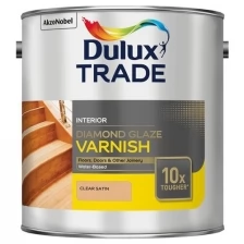 Лак паркетный DULUX Diamond Glaze, на водной основе, полуматовый 5 л.