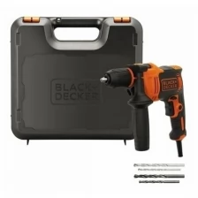 Дрель ударная BLACK+DECKER BEH710K Omega, набор сверл, кейс