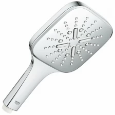 Ручной душ GROHE Rainshower SmartActive 130 Cube, 3 вида струй, хром (26582000)