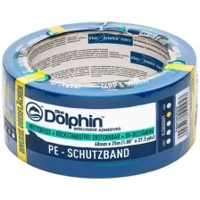 Лента малярная Blue Dolpnin Exterior Tape, голубая, 48mm x 25m