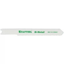 KRAFTOOL Полотна KRAFTOOL для эл/лобзика, Bi-Metall, по металлу (1,5-2мм), US-хвост., шаг 1,2мм, 55мм, 2шт