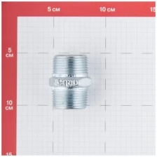 Ниппель Gebo (280-6V) 1 НР(ш) х 1 НР(ш) чугунный оцинкованный