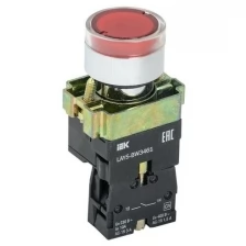 Кнопка LAY5-BW3461 с подсв. красн. 1з IEK BBT50-BW-K04