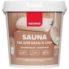 Neomid sauna /1 л/ - лак акриловый для бань и саун Н -SAUNA-1 .