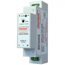 Блок питания 12W/12-24V/DIN с креплением на дин-рейку